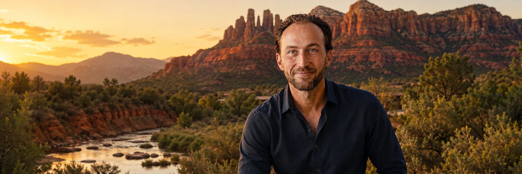 Dr. Adam Tice, ND, outside Sedona, Arizona